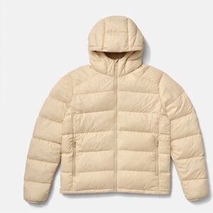 Outdoor Voices Cream Puffer Jacket